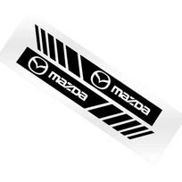 2 VNT. Automobilio 3D lipdukai galinio vaizdo veidrodėliui, šoninės juostelės Mazda 2 3 4 5 6 7 8 323 626 CX5 CX7 CX9 RX8 MX3 MX5 Atenza Goo ruda