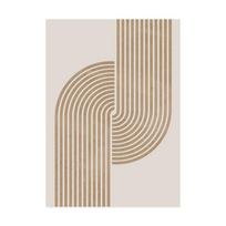 Minimalistinis abstraktus linijinis geometrinis sienos meno plakatas drobės tapybos spaudiniai svetainės moderniam interjerui namų dekoravimas 21X30cm No Framed