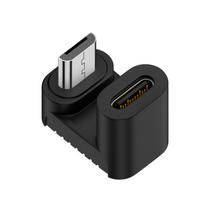 C tipo moteriškas į Micro USB vyrišką keitiklis 480Mbps C tipo į Micro USB 90 laipsnių kampu USB C prailginimo jungčiai B