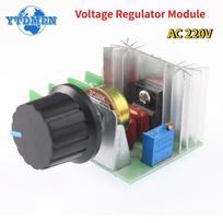 Įtampos reguliatorius 2000 vatų AC 50V-220V reguliatorius variklio greičio valdiklis termostatas didelės galios elektroninis įtampos reguliatoriaus modulis juoda
