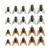 20 vnt. muselinės žvejybos masalai Muselinis kabliukas Minkšti masalai su kabliuku Dirbtiniai žvejybos masalai Trout Jigs Swimbaits lauko žvejybai gray