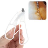 1 Pcs White Disposable Skin Stapler Nails Clipper Surgical Skin Suture Nails Remove Tool Stainless Steel+Plastic Nail Puller beige