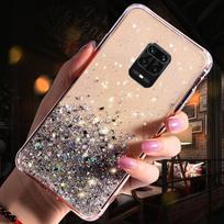 Case For Xiaomi Redmi Note 9 Pro Cases Bling Glitter Cover Xiaomi Redmi K40 Note9 9Pro Note 10 9 8 7 11 Pro Plus 8T 9S 10S Cover Redmi Note 9 Pro sidabras
