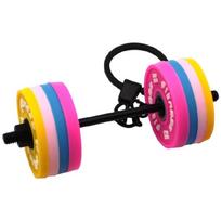 Fitness Enthusiast Gift Removable Rubber Dumbbell Keychain Gym Inspired Travel Accessory Modern Bag Ornament