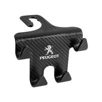 Skirta Peugeot 308 408 508 RCZ 208 3008 2008 206 207 108 406 407 408 206 207 208 306 307 Automobilio sėdynės galvos atramos kablys Universalus telefono laikiklis Galinės sėdynės organizatorius juoda