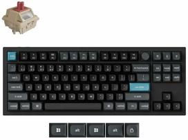 Belaidė kompiuterio klaviatūra Keychron Q3 Ultra 8K Q3U-M1 Keychron Silk POM Red, EN, juoda sp.