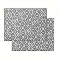 Microfiber Dish Drying Mat Super Absorbent Dish Drainer Mat Countertop Home Kitchen Supplies 38*50cm / 15*19.7inch pilka
