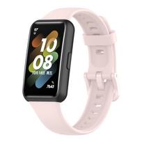 Soft Silicone Strap For Huawei Band 7 Original Sports Breathable Replacement Comfortable Wristband For Huawei Band 7 Accessories For Huawei band 7 smėlis