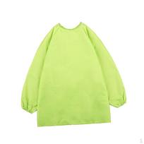 Prijuostė, Vandeniui atspari tapybos prijuostė vaikams, Menininko su ilgomis rankovėmis ir skyriumi, as described_light Green S