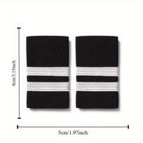 1 Pair Pilot Aviation Uniform Shoulder Badge Shirts Craft Garment DIY Accessory Shoulder Badges. as the picture