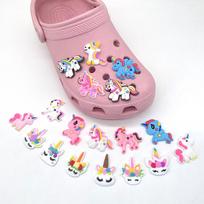 Animacinių filmukų pasidaryk pats Croc pakabukai vakarėlio aksesuarai One Size pink