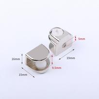 Patvarūs baldų furnitūros elementai 6-12 mm plokštės laikikliui, stiklo spaustuvui, lentynos laikikliui, lentynų atramoms, spaustukams Style 8 for 6-8mm