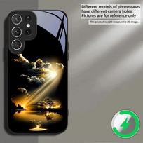 Fantazijos nakties peizažas Samsung S26 S20 Ultra S21 Pro S22 Plus S23 FE S24 Ultra S25 Magsafe kraštinio stiklo telefono dėklui Galaxy S22 5G