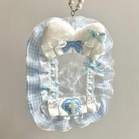 Kawaii Kpop atvirukų laikiklis Saldus Lolita stiliaus kaspinėlis Kortelių apsauga Idol Po vitrina Nėriniuotas atvirukų dėklas Dovanos