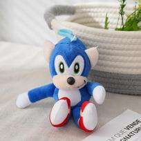 Žavingas pliušinis žaisliukas raktų pakabukas su Sonic the Hedgehog pakabuku įvairių spalvų StyleE