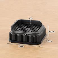 Tvirti baldų kojelių padukai Kvadratiniai lovos paaukštinimai Profesionali lovos paaukštinimo sistema Stalo, sofos, kėdės kojelėms 1Pc A1 juoda
