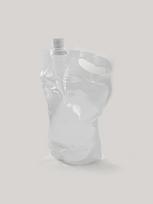Outdoor Camping 2l Folding Water Bag Cycling Climbing Transparent Water Bag Drinking Water Bag Silk Screen Folding Water Bottle One Size balta