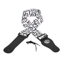 Acoustic Electric Bass Guitar Strap Nonslip Wide Padded Shoulder Support and Pick Storage Pocket Polyester Texture