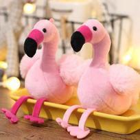Puikus flamingo pliušinis žaislinis raktų pakabukas, pakabukas Minkštas žaislinis raktų pakabukas kuprinės dekoras rožinė