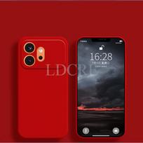 For Honor 600 Case Liquid Silicone Official Phone Cover Honor 600 Case TPU Plain Rubber Protector Case Honor 600 Pro Cover Honor 600 raudona