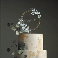 Multicolor Happy Birthday Cake Toppers Acrylic Cake Decorative Card  Wedding Party 3