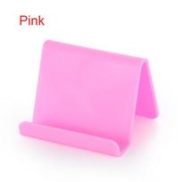 Mini Universal Convenience Lazy Bracket Cellphone Tablet Mount Stand Phone Holder rožinė
