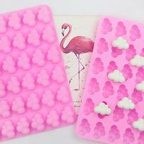 Debesų silikoninė forma Orai Forma Pasidaryk pats Kepimas Tortas Šokoladas Fondantas Ledo kubelių forma Šokoladinis putėsių torto dekoras Kepimo forma onesize