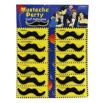 12pcs Prank Trick Funny Costume Mustache Funny Pirate Party Mustache Cosplay Fake Moustache  Kids D
