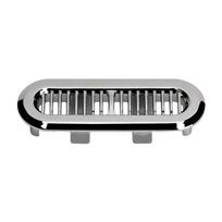 4 VNT. Praustuvo apdailos perpildymo dangteliai Greiti praustuvai ABS Plastikas Virtuvės Vonios Praustuvams Praustuvo apdailos perpildymo dangtelių Pakeitimas 4PCS sidabras