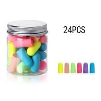 Soft Foam Silicone Ear Plugs Disposable Soundproof Earplugs Sleeping Earbud  for Abatement Noise įvairiaspalvis