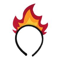 Punk Flame Hairband Artistic Fire Headwear for Masquerades, Birthday Celebrations, Casual and Special Occasion