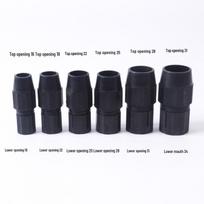 Teleskopinės meškerės jungiklis ir išorinis fiksavimo movos jungimas 16mm to 19mm juoda