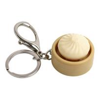 Dumpling Keyboard Fidget Toy Crisp Sound Stress Relief Fidget Clicker Cute Steamed Bun Keychain Portable Fidget Toy for Anxiety Relief And Focus balta