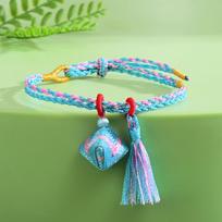 Iridescent Tassel Dragon Boat Festival Bracelet – Handmade Five-Color Ethnic Style Jewelry Gift