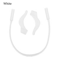 Elegent Eyewear Accessories Sports Ear Hooks Glasses Strap Eyeglass Lanyard Silicone Glasses Chain balta