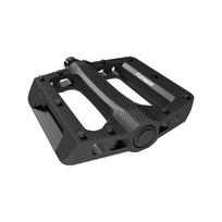 Funsea BMX Stunt Bike Pedals Hexagon 6mm Chromoly Axle Nylon DU Bearing Concave Wheelie Pedals for Bicycle 9/16 Inch Cycling Nylon Black 1 Pairs