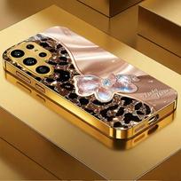 Fashion Vintage Leopard pony phone case s26 ultra case s25 ultra case glass for Samsung Galaxy S26 S25 S24 S23 S22 FE Ultra Plus GalaxyS25