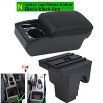 Car Armrest Box For Ford Focus 3 Mk3 2011 2012 2013 2014 2015 2016 2017 2018 2019 2020  Arm Rest Center Console Storage box N1 black line No USB