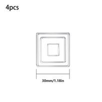 4pcs Portable Self Adhesive Furniture Pads Shock-Absorbent Multi-functional Feet Pad Non-Slip Ccutting board feet Appliances