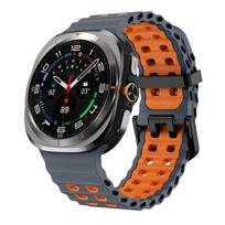 Silikoninė apyrankė Samsung Galaxy Watch Ultra 2025 47mm Kvėpuojanti riešo juosta Correa Galaxy Watch Ultra 47mm Dirželis Galaxy Ultra 47mm