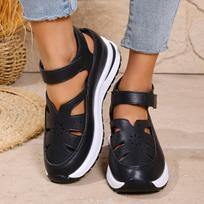 Women's Sandals Women Vulcanized Shoes Platform Breathable Shock-absorbing Wear-resistant Trendy Female Shoes Sandalias De Mujer 35