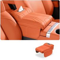Car Armrest Pad For Toyota Land Cruiser Prado LC250 2024 2025 Car Box Height Increase Protective Cover Storage Bag Auto Styling oranžinė