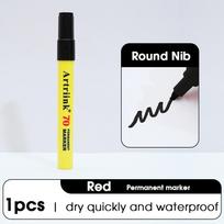 1/4pcs Permanent Marker,Waterproof,Quick Dry,Oil-Based Ink,Black,Blue,Red,Green,Industrial Markers,Line Drawing Pen