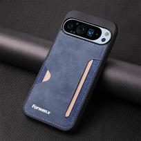 EUCAGR Luxury PU Leather Phone Case For Google Pixel 10 10 Pro XL Pixel 9A Pixel 9 Pro XL Soft Card Holder Shockproof Back Cover Google Pixel 10 Pro mėlyna