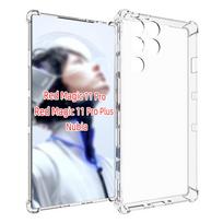 EUCAGR For ZTE Nubia Red Magic 11 Pro Air Cushion Shockproof Airbag Clear Silicone TPU Back Cover Case for Nubia Redmagic 11 Pro Red Magic 11 Pro
