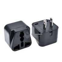 Copper Travel Adapter: US Standard Two-Flat Multi-Function Plug for Philippines, Japan, Thailand gray