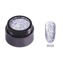 5 ml blizgantis deimantinis gelinis nagų lakas lazeriu nušlifuojantis Bling Glitter 8 spalvų Nail Art Design UV Top Base Primer Manikiūras
