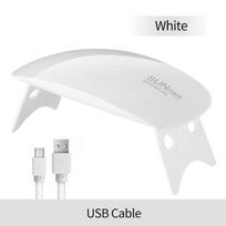 6W Mini Nagų Lempa Nagų Džiovinimo Mašina UV LED Lempa Nešiojama USB Kabelis Džiovinimo Lempa Geliniam Lakui balta