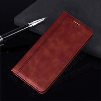 Tvirtas magnetinis atverčiamas odinis dėklas, skirtas Xiaomi POCO X3 NFC M3 Redmi Note 9 9S 8T 8 7 Pro Max 9A 9AT 9C NFC Mi 10T Lite Pro Minkštas piniginės knygos viršelis Fundas Redmi Note 9 ruda