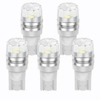 5vnt T10 LED W5W LED lemputė 194 168 LED 2SMD 5630 automobilio pleišto valstybinio numerio lempos kupolo lemputė 3000K 6000K balta žalia mėlyna raudona balta